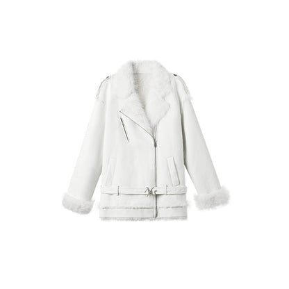 Polar Eco Faux Leather Fur Jacket