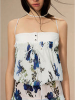 Vintage Floral Cami Top & Skirt Set