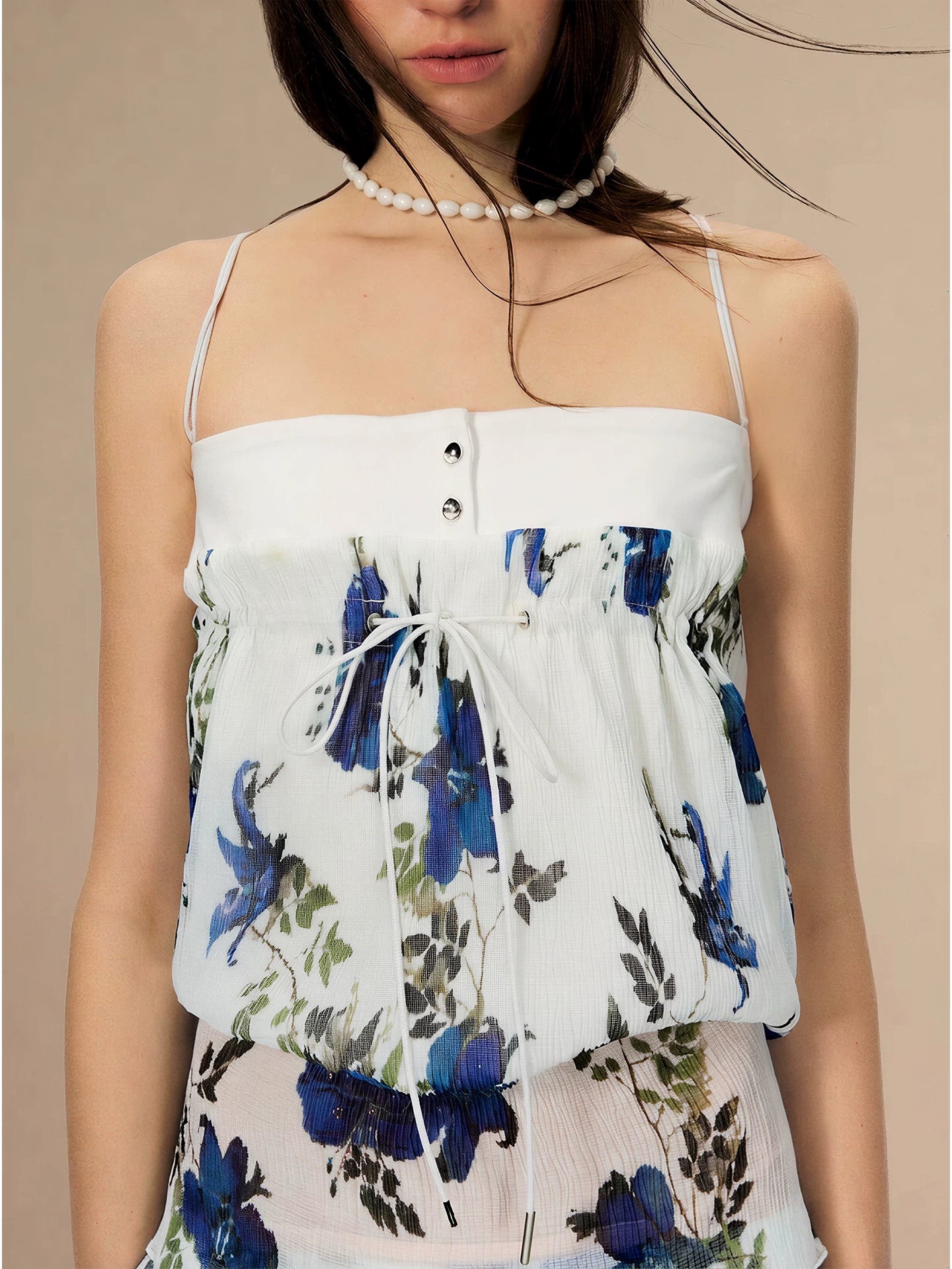 Vintage Floral Cami Top &amp; Skirt Set
