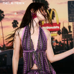 Purple Mambo Halter Set