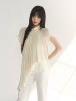 Draped Chiffon Top