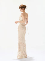 Embroidered Mermaid Maxi Dress
