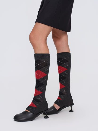 Diamond Knit Leg Warmers