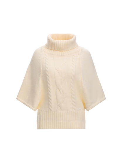 High-Neck Jacquard Knit Top