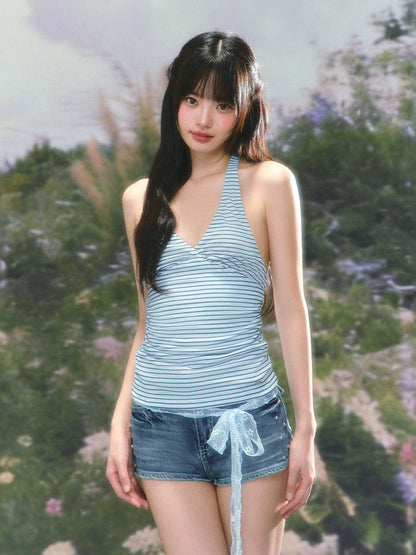 Striped Halter Top