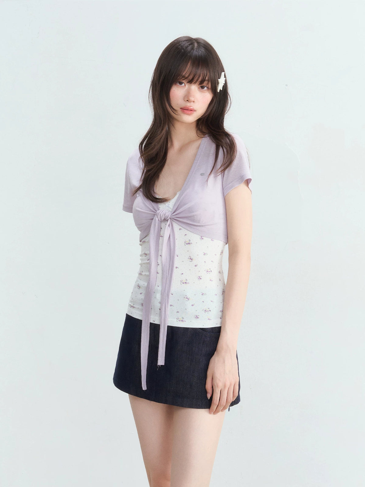Floral Cardigan Cami Set