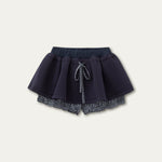 Bow-Tie Sweatshirt & Puffy Skirt Set