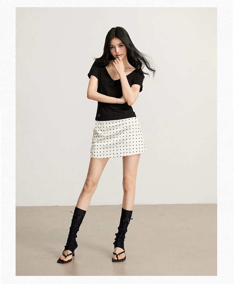 Ruched V-Neck Top