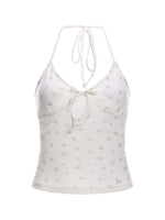 Floral Halter Camisole Top