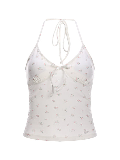 Floral Halter Camisole Top