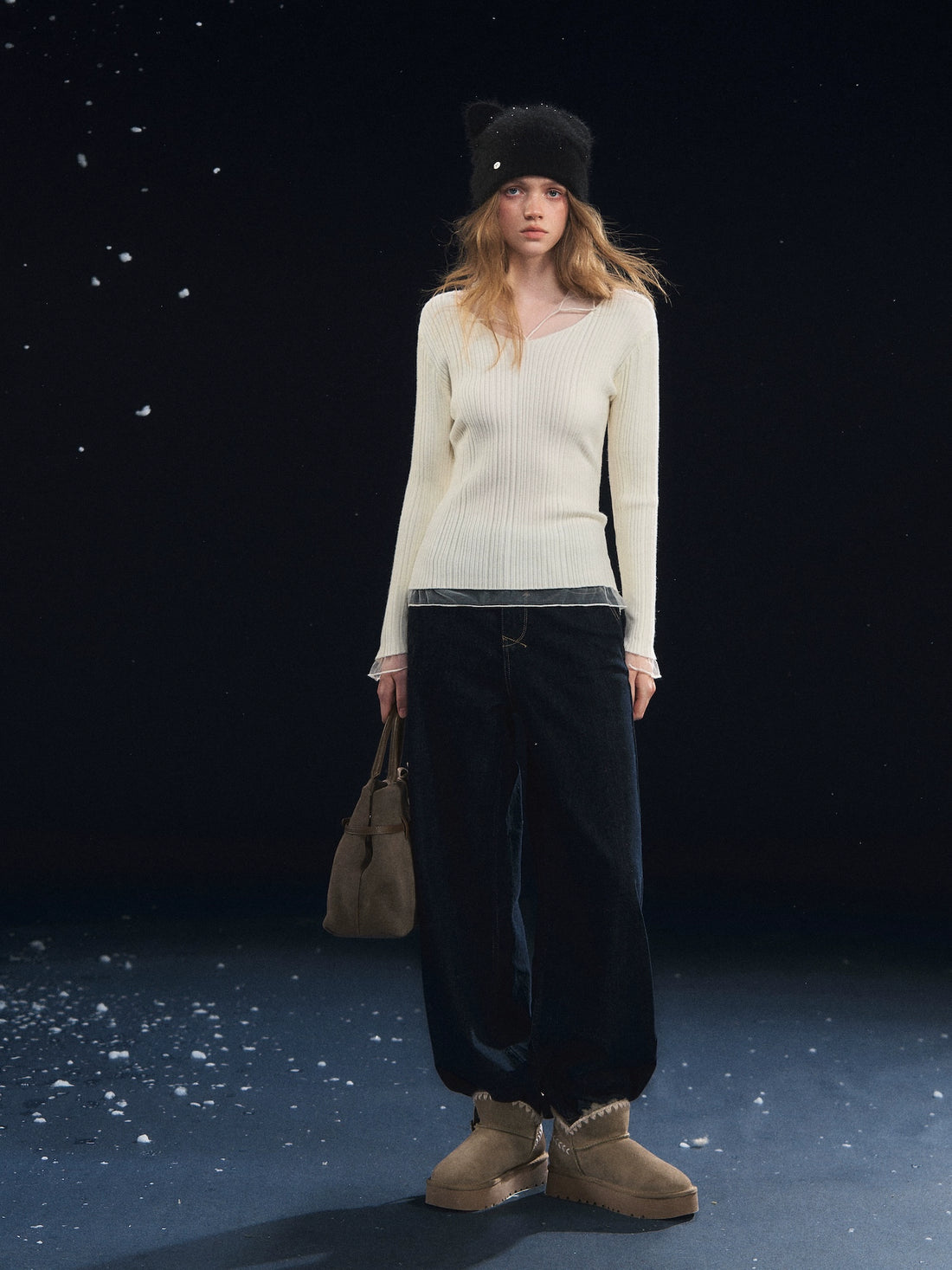 Mesh Spliced High-Stretch Base Layer