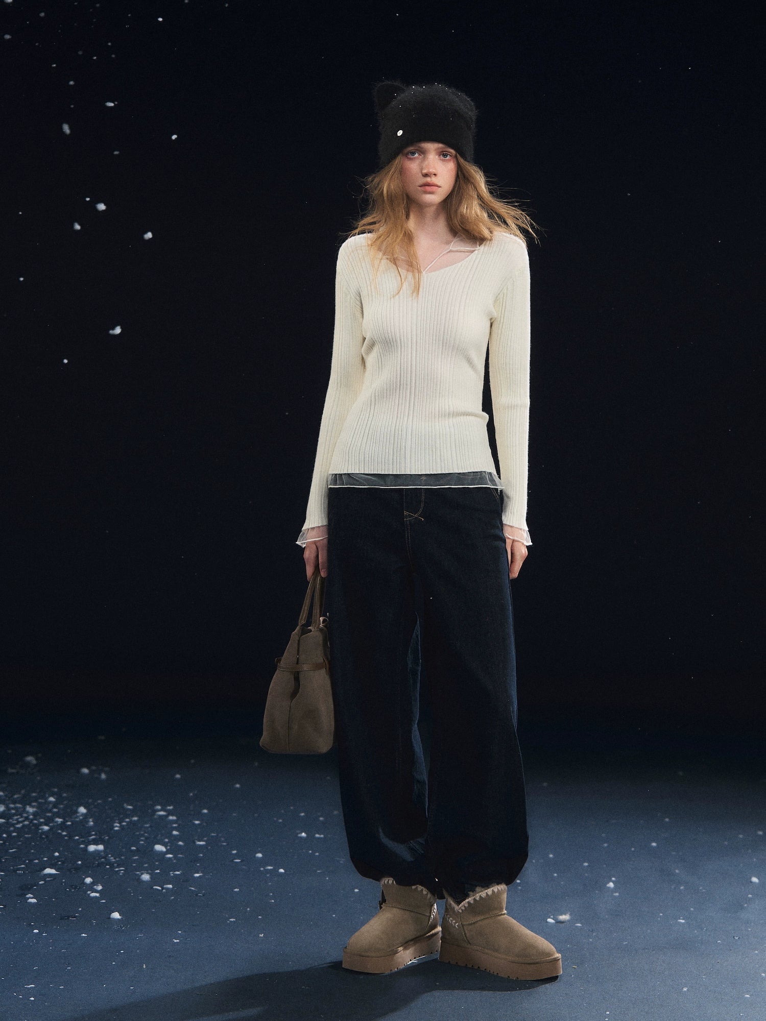 Mesh Spliced High-Stretch Base Layer