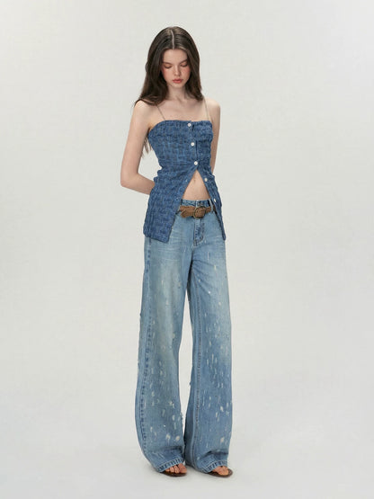 Crystal Distressed Jeans