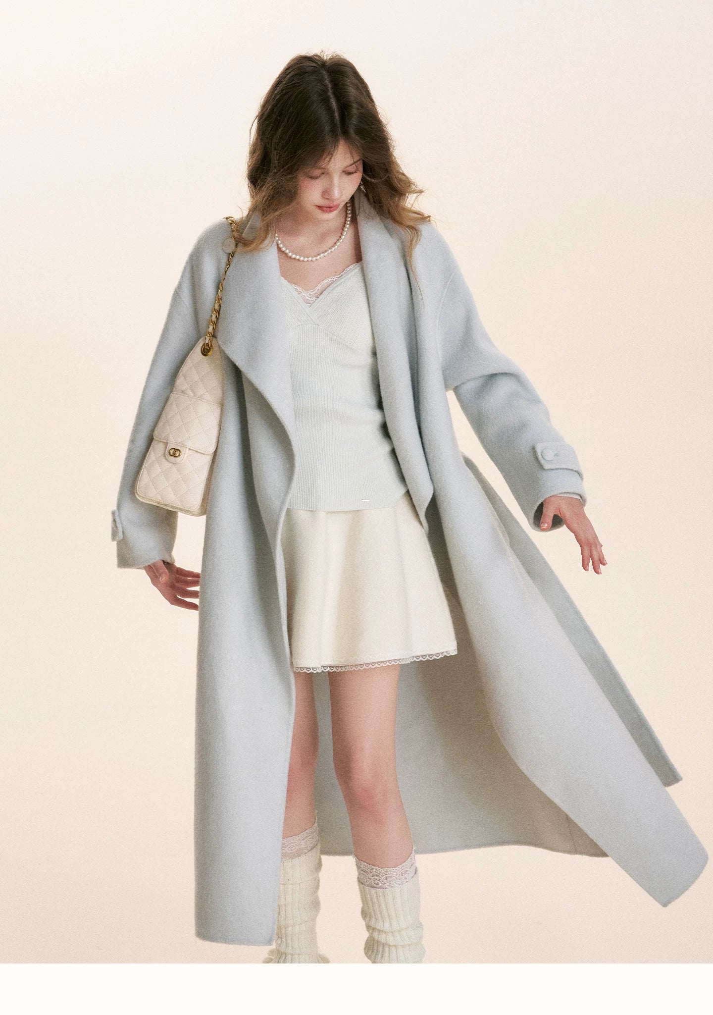 Glacier Blue Robe Coat