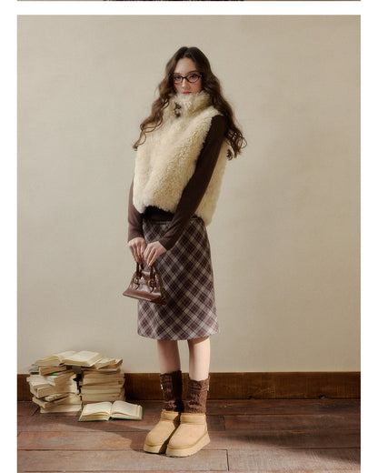 Pink Reversible Faux Fur Vest