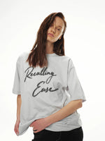 Shimmer Embroidery Oversize Tee