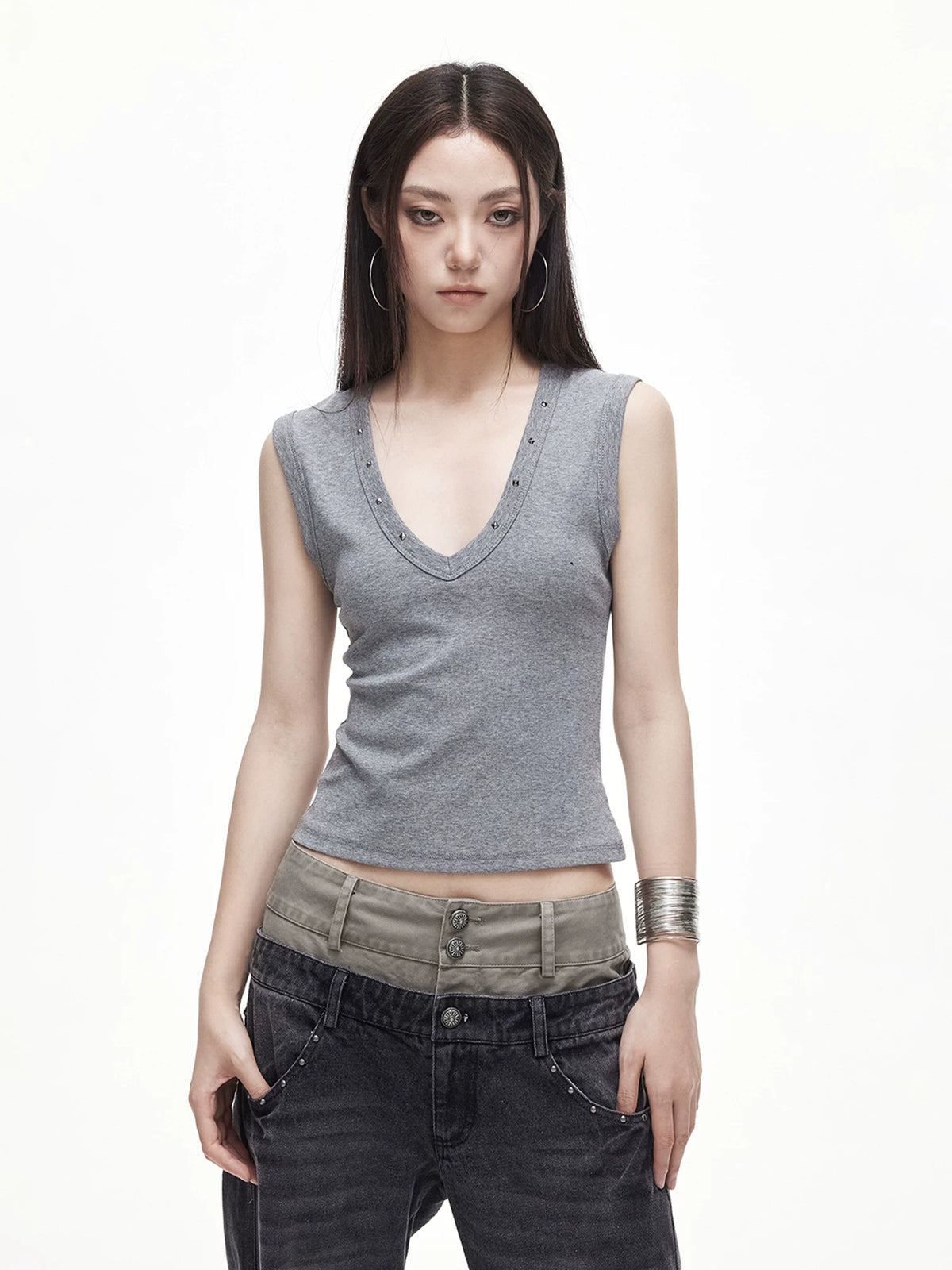 Retro V-Neck Cami Top