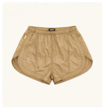 Ancient Myth Metallic Skin Embroidered Athletic Shorts