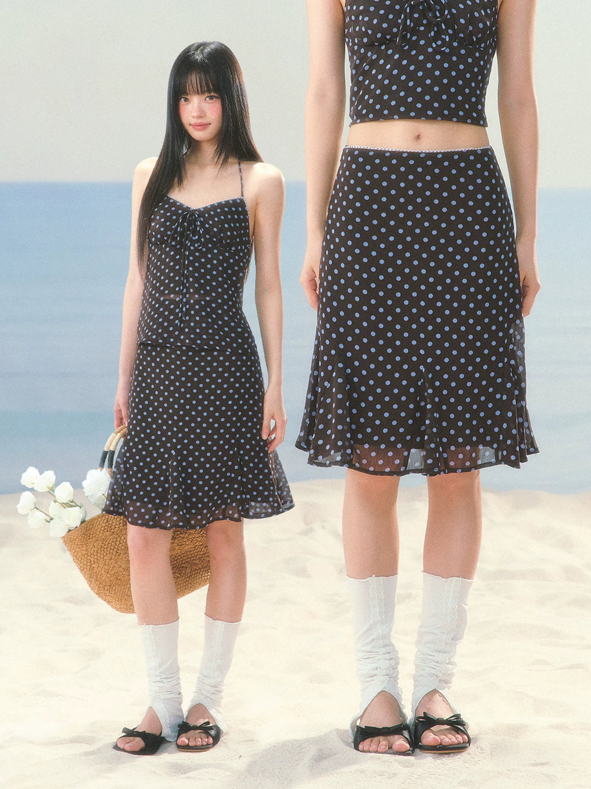 Polka Dot Mermaid Skirt