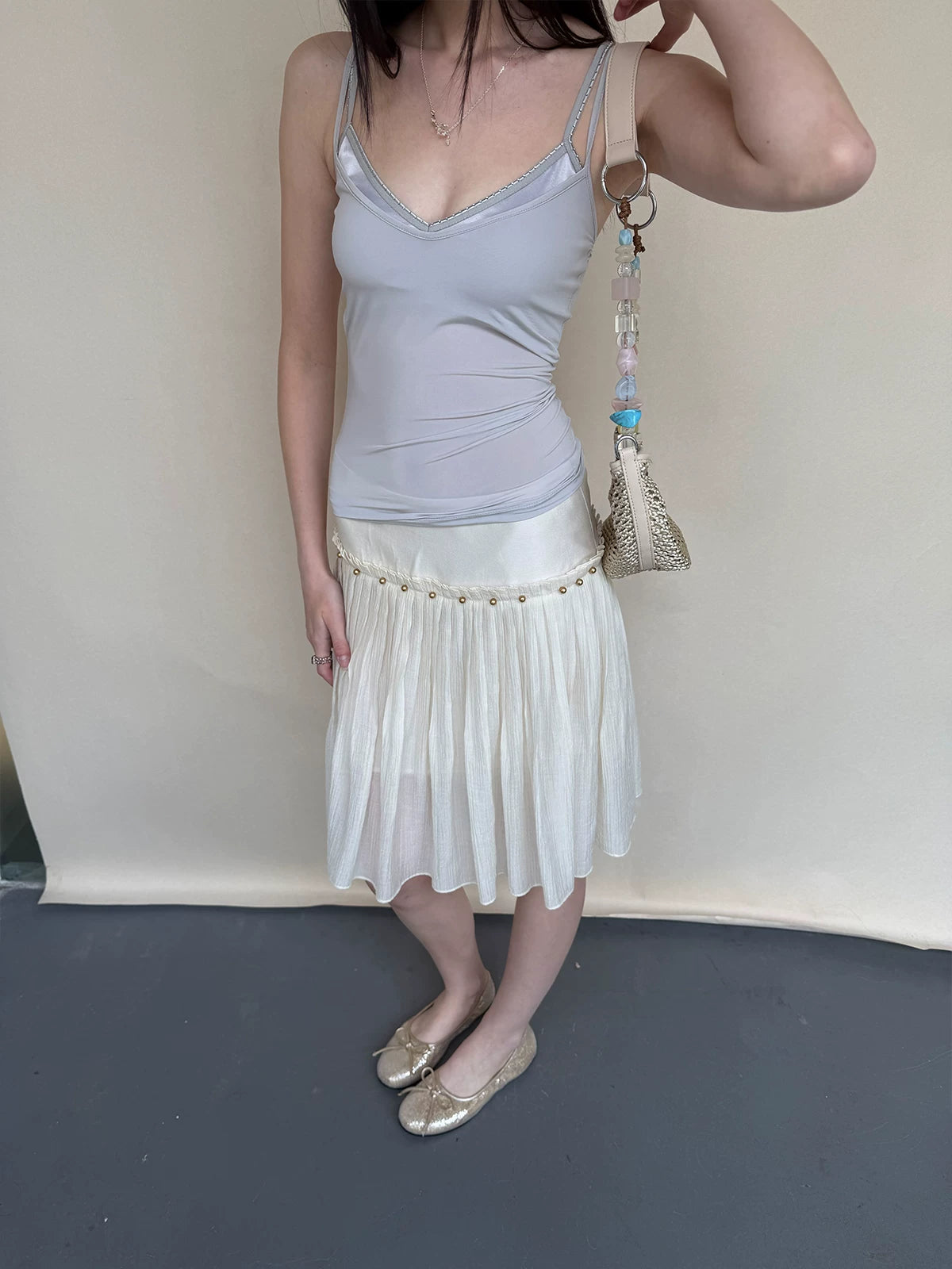 Lilac V-neck Layered Camisole