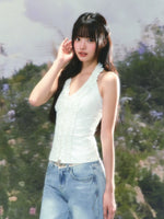 Ruffle Halter Top