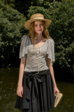Feather Cape Sleeve T-Shirt