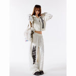 Letter Hooded Sweatshirt