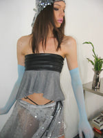 Pleated Organza Two-Piece Set