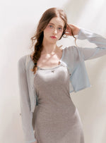 Lace Trim Knit Cardigan