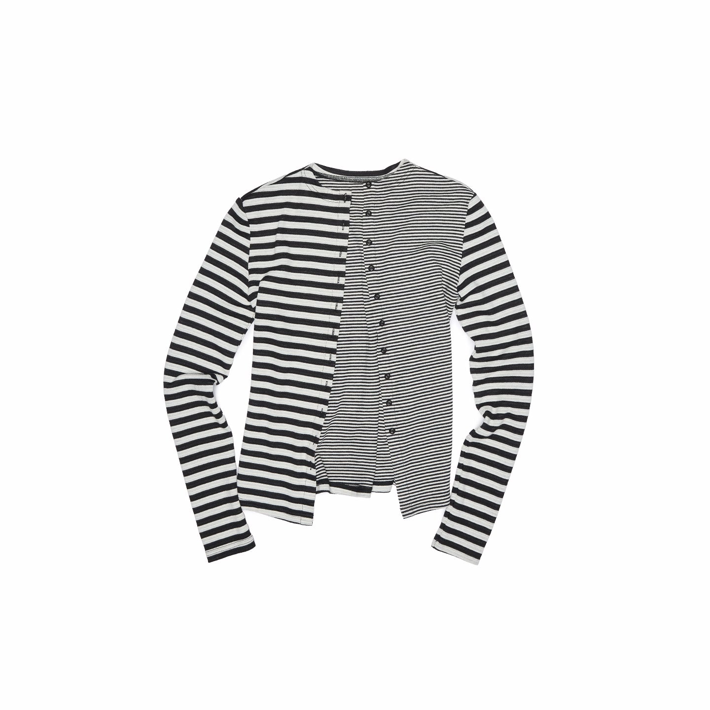 Double-Face Striped Knit 3-Piece Set