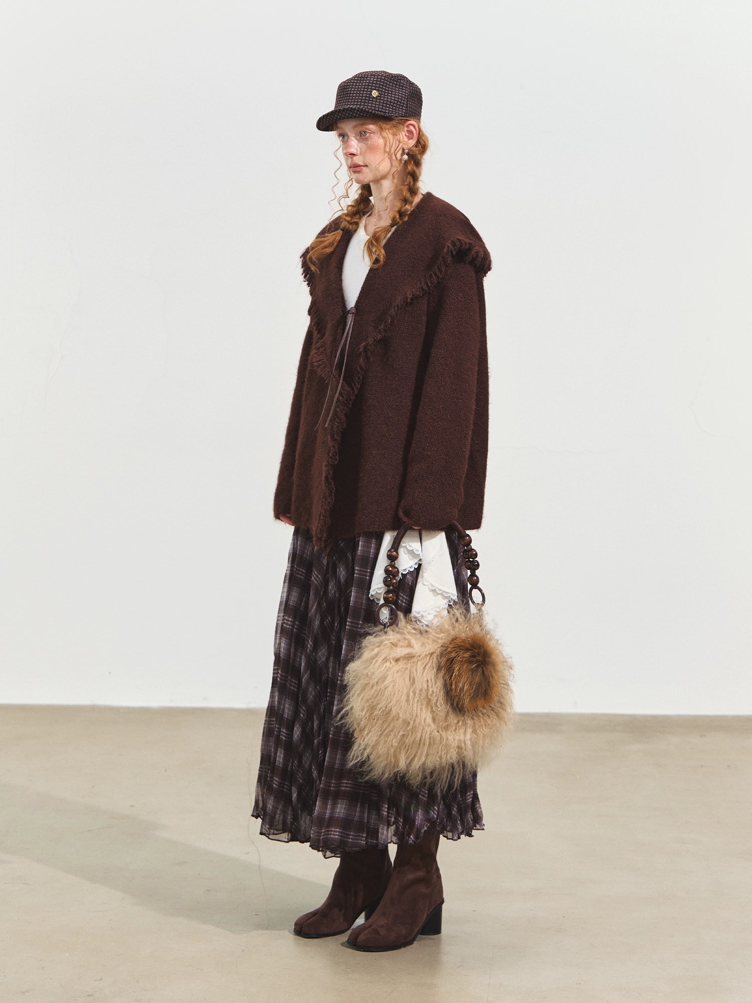 Tassel Hooded Cardigan