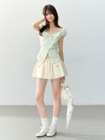 Polka Dot Tie Blouse