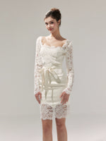 Satin Lace Bodycon Dress