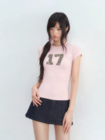 Pink Leopard Print Tee