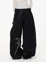 Button Wide Leg Pants