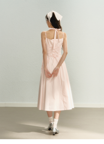 Pink Spaghetti Strap Dress