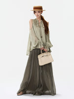 Drawstring Wide-Leg Pants