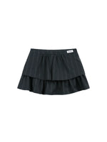 Striped Puff A-Line Mini Skirt