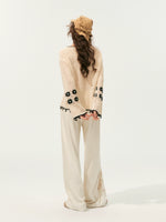 Hollow Out Pullover Crochet Crew Neck Sweater