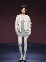 Tweed Textured Drop-shoulder Jacket & Dress Set