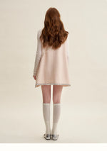 Sequin Tweed Pinafore Dress