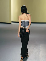Lace Corset Tube Top