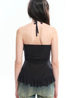 Lace Panel Acetate Camisole