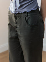 Retro Button Capri Pants