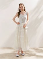 Lace Tiered A-Line Skirt