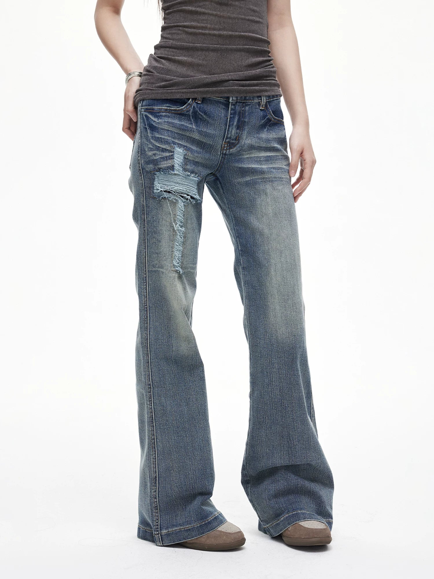 Cross Flare Jeans