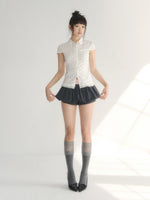 Star Print Lace Shirt