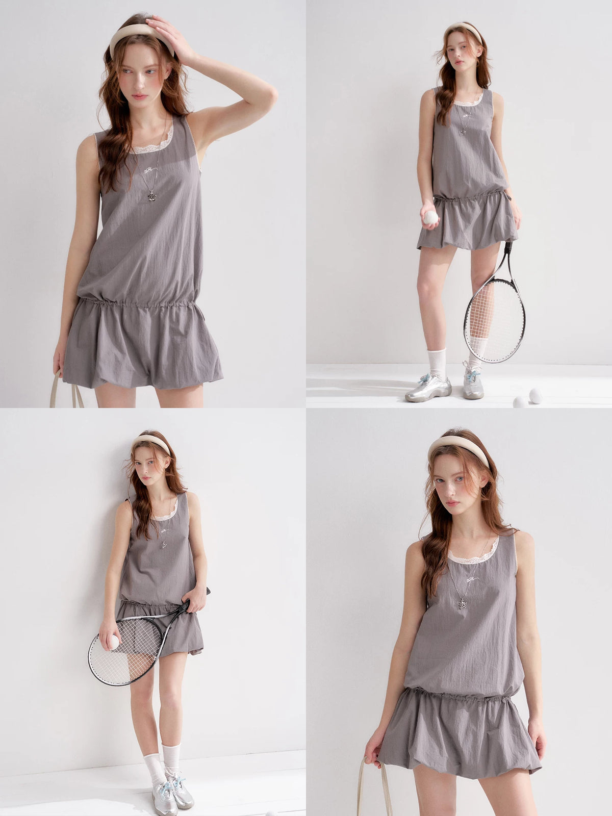 Lace Drawstring Dress