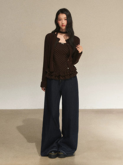 Lace Trim Vintage Cardigan
