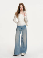 Cross-Neck Off-Shoulder Top
